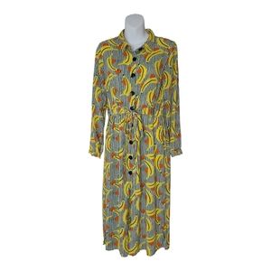 Compania Fantastica Banana Shirt Dress. Size medium.